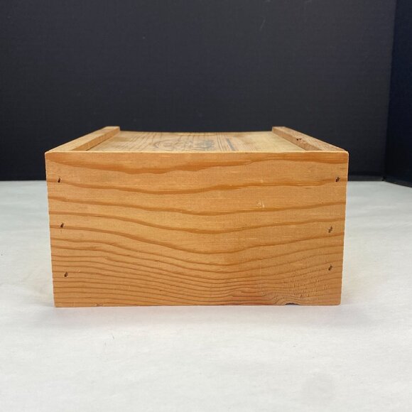 Vintage Kozlowski Farms Forestville CA Wood  Slide Top Box - Picture 4 of 11